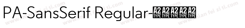 PA-SansSerif Regular字体转换